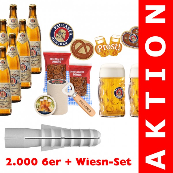 2.000 6er + 1 original PAULANER Wiesn-Set